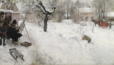 Malíř pod širým nebem od Carl Larsson