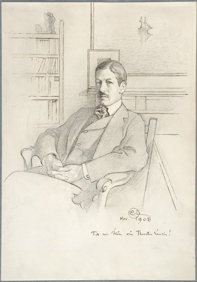 Portrét Thorstena Laurina od Carl Larsson