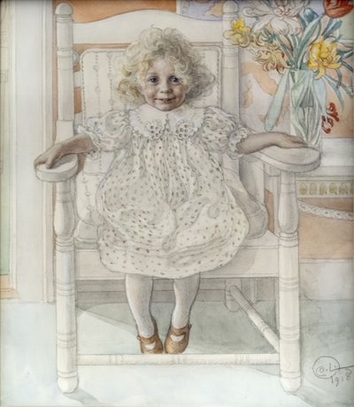 Portrét Inga-Maria Thiel od Carl Larsson