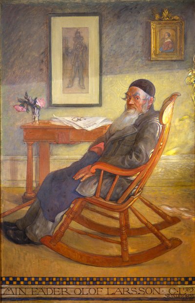 Portrét umělcova otce od Carl Larsson
