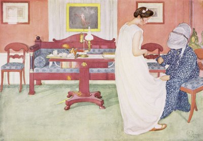 Družička, hospoda. v "Last Licht Hinten" ("Let in More Light"), 1908 od Carl Larsson