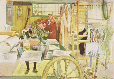 Dílna, hospoda. v "Last Licht Hinten" ("Let in More Light"), 1909 od Carl Larsson