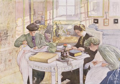 Trousseau, hospoda. v "Last Licht Hinten" ("Let in More Light"), 1910 od Carl Larsson