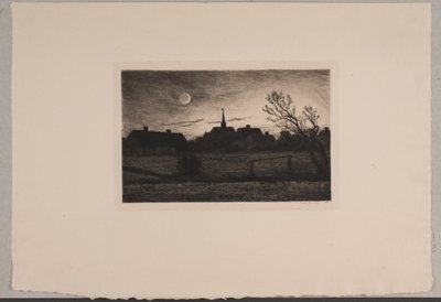 Kostel Hornbæk, letní večer od Carl Locher