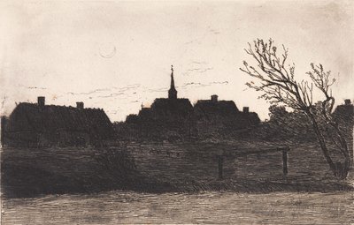 Kostel Hornbæk, letní večer od Carl Locher