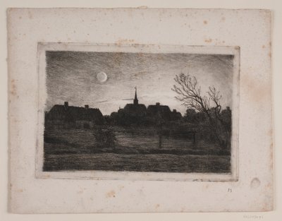 Kostel Hornbæk, letní večer od Carl Locher