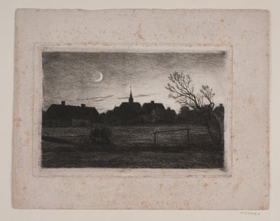 Kostel Hornbæk, letní večer od Carl Locher