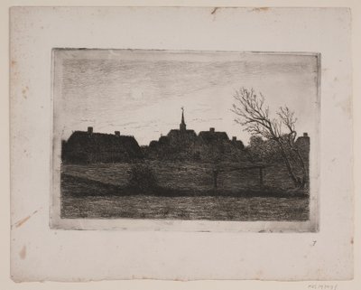 Kostel Hornbæk, letní večer od Carl Locher