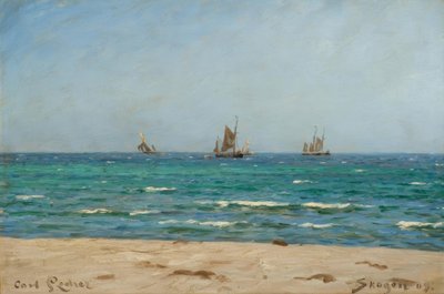 C. Locher, plachetnice ve Skagenu od Carl Ludvig Locher