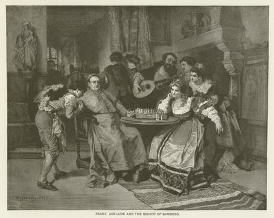 Franz Adelaide a biskup z Bamberku od Carl Ludwig Friedrich Becker