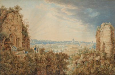 Pohled na Řím z Palatina, 1813-17. od Carl Ludwig Frommel