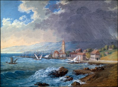 Pohled na Ouchy od Carl Ludwig Hackert