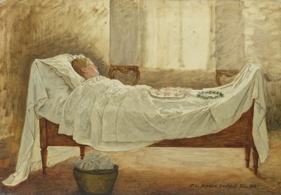 smrtelná postel od Carl Ludwig Jessen