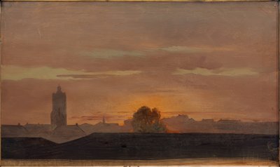 Darmstadt, pohled ze zámeckého paláce od Carl Ludwig Seeger