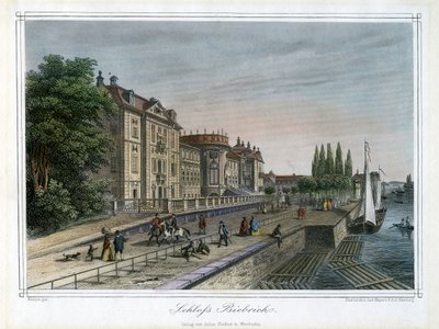 Palác Biebrich, Wiesbaden, Německo, c1820 od Carl Mayer