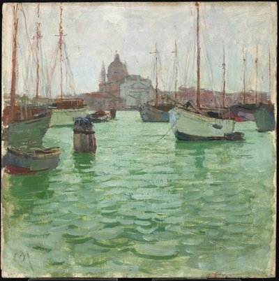 Santa Marie della Salute (olej na panelu) od Carl Moll