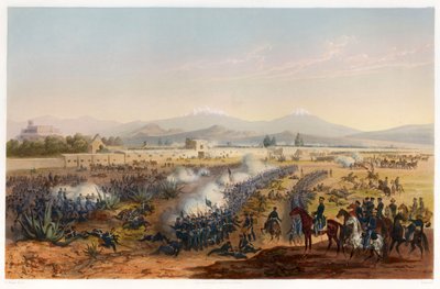 Králův mlýn - útok na Mlýn, hospoda. 1851. od Carl Nebel
