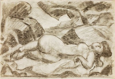 Ženský akt, ležící od Carl Newman