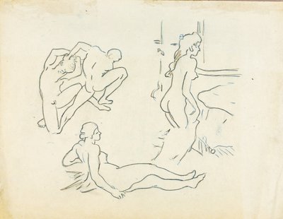 Tři figurální studie od Carl Newman