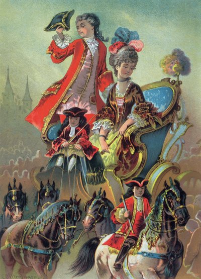 Ve voze, ilustrace z 