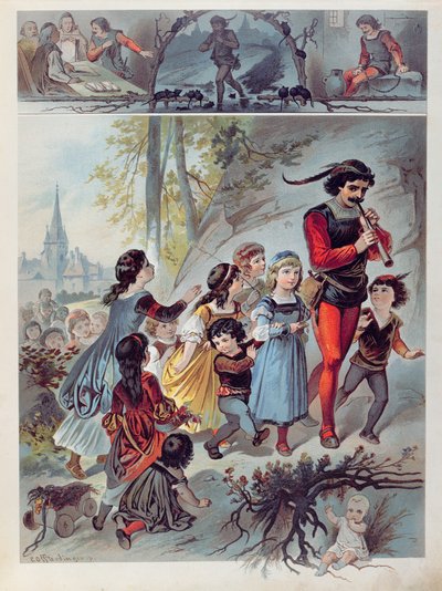 Krysař z Hamelnu, kolem roku 1880 od Carl Offterdinger