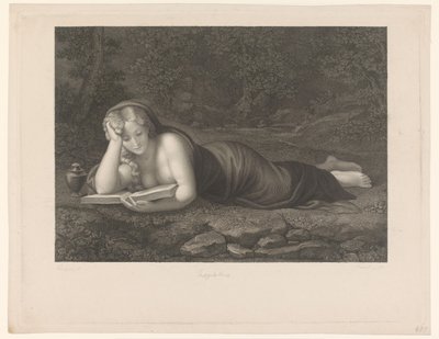 Čtení Máří Magdalény od Carl Rahl
