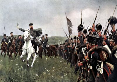 Generál Blucher před bitvou na Katzbachu 26. srpna 1813 od Carl Röchling