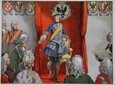 Pocta slezských stavů, 17. listopadu 1741 od Carl Röchling