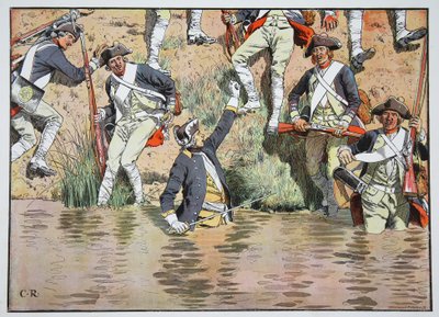 Princ Jindřich v bitvě u Prahy, 6. května 1757 od Carl Röchling
