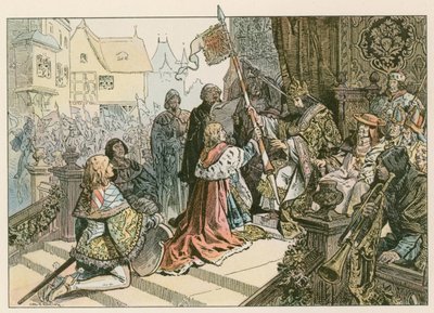 Fridrich I. (1371-1440) se Zikmundem v Kostnici byli v roce 1417 odměněni zemí Kurmarky od Carl Rohling