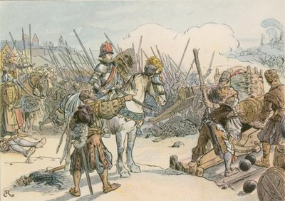 Joachim II vedl bitvu v tureckých válkách v roce 1542 od Carl Rohling