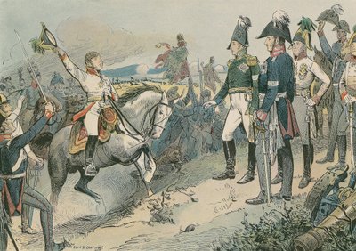 Tři spojenečtí vládci v bitvě u Lipska v roce 1813. od Carl Rohling
