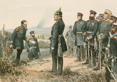 Wilhelm I., pruský král a německý císař (1797-1888), který v roce 1870 po bitvě u Sedanu obdržel kapitulaci Napoleona III. od Carl Rohling