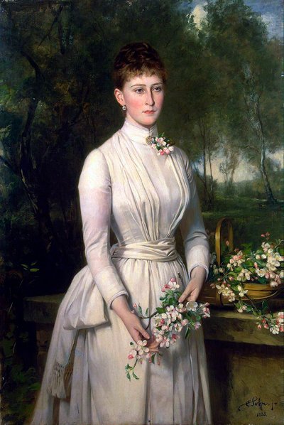 Portrét velkovévodkyně Elizavety Fjodorovny, 1864-1918, 1885. od Carl Rudolph Sohn