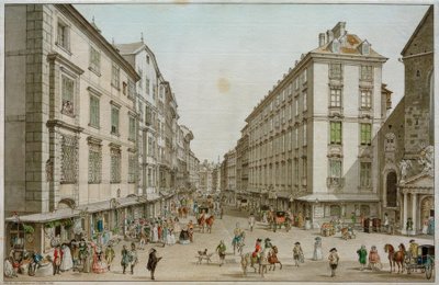 Kohlmarkt ve Vídni od Carl Schütz