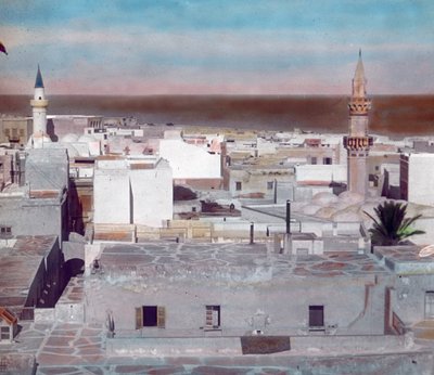 Severní Maroko, pohled na město Fez, datum snímku: kolem roku 1910. Archiv Carla Simona od Carl Simon