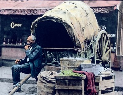 Spojené státy americké, American fruit seller in Tennessee, datum pořízení snímku: kolem roku 1920. Archiv Carla Simona od Carl Simon
