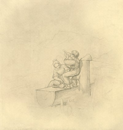 Am Brunnen, polovina konce 19. století, c1924. od Carl Spitzweg