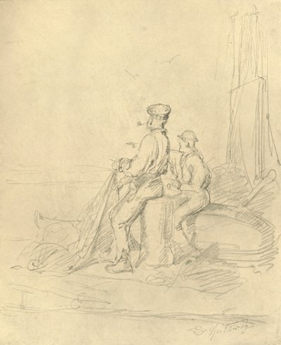 Am Strande, polovina konce 19. století, c1924. od Carl Spitzweg