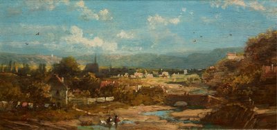 Bavorské městečko od Carl Spitzweg