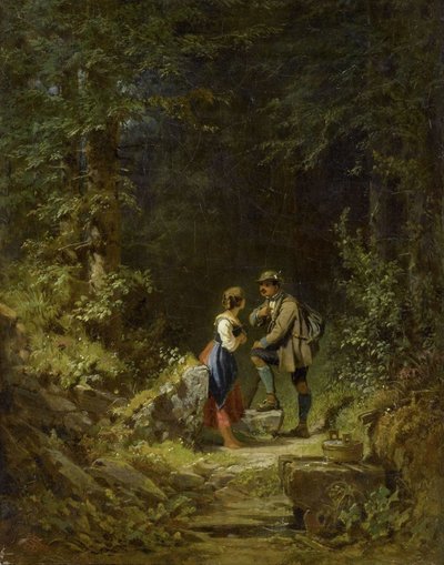 Setkání v lese od Carl Spitzweg