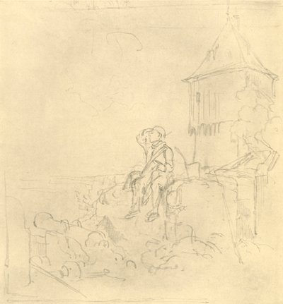 Berdächtiger Rauch, polovina konce 19. století, c1924. od Carl Spitzweg