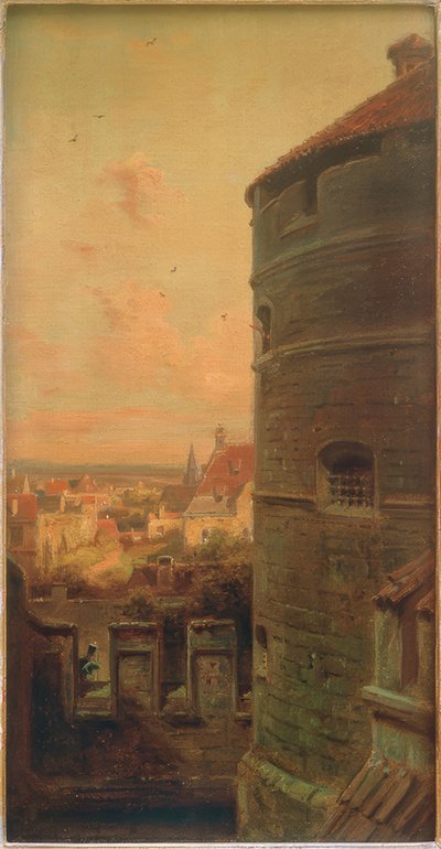 Digesční věž v Rothenburg ob der Tauber od Carl Spitzweg