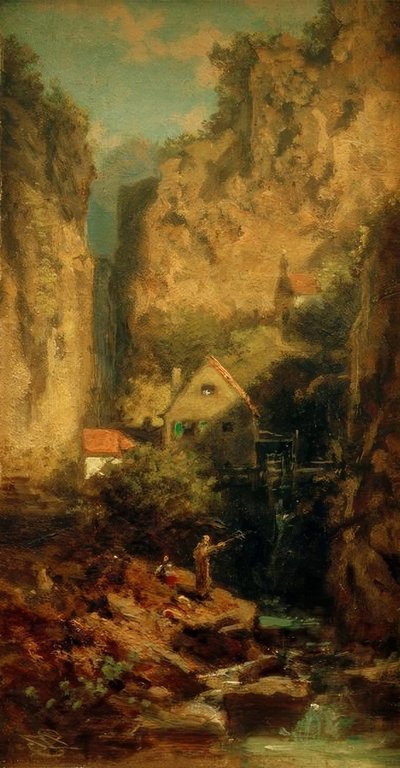 Rybář pstruhů od Carl Spitzweg