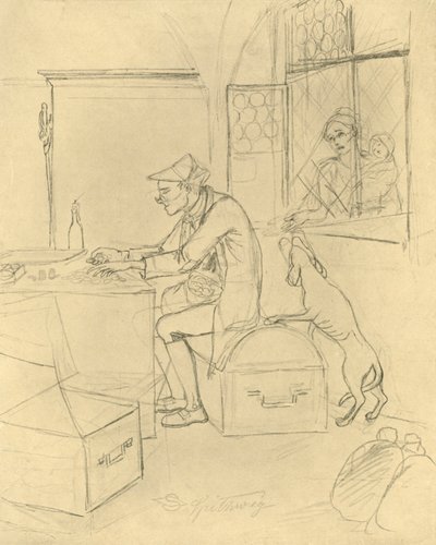Lakomec, polovina konce 19. století, kolem roku 1924. od Carl Spitzweg