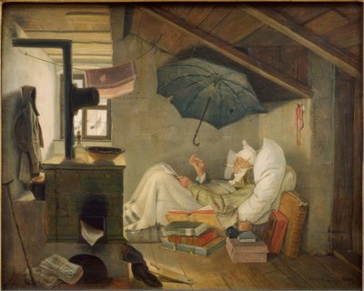 Der arme Poet od Carl Spitzweg