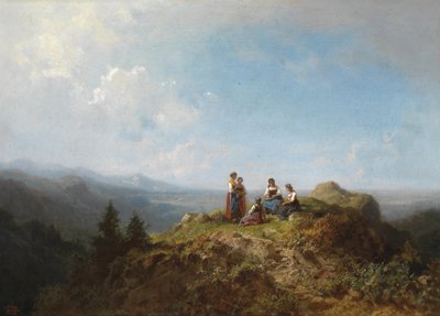 Dirndls on the Alm od Carl Spitzweg
