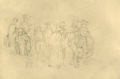 Eingebrachte Zigeuner, polovina konce 19. století, c1924. od Carl Spitzweg