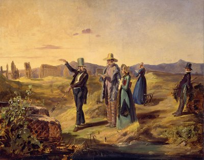Angličané v Campagna, cca 1835. od Carl Spitzweg