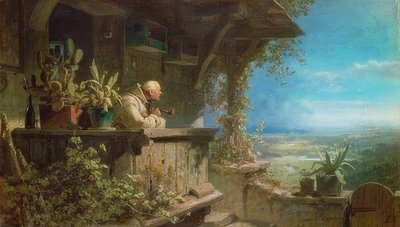 to hoří. Kolem roku 1860/62 od Carl Spitzweg